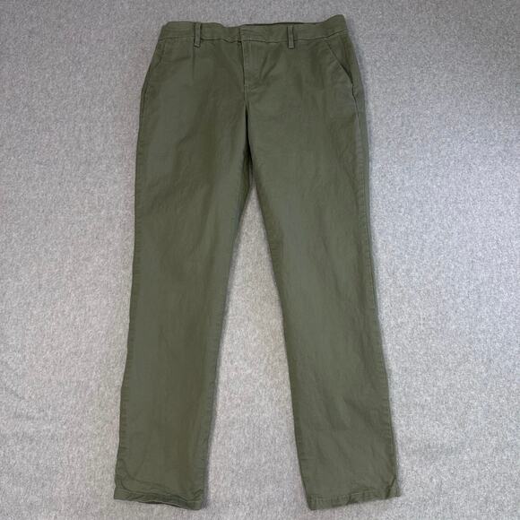 Tommy Hilfiger Dress Pants Men's 8 Olive Green High Rise Trouser TJKPAW006 Work - Picture 1 of 7